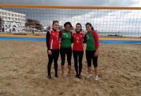 البطولة العربية للكرة الطائرة الشاطئية : المنتخب المغربي للاناث يحتل الصف الثاني  