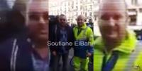 الملك محمد السادس يأخذ صورة مع رجل نظافة في باريس