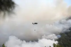 حرائق هائلة تجتاح أنطاليا وتجبر السياح على الهروب من الفنادق