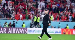 لأول مرة منذ إقالته.. وليد الركراكي يتفاعل مع انتصار الأسود على هولندا (صورة)