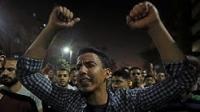 مظاهرات في القاهرة وعدة محافظات مصرية تطالب بتنحي السيسي…