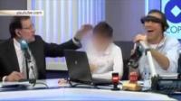 رئيس وزراء اسبانيا يضرب ابنه الصغير على الهواء