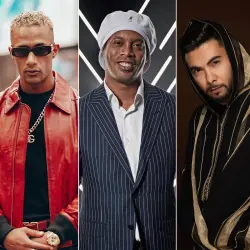 المغربي منعم السليماني في كليب عالمي مع رونالدينيو ومحمد رمضان