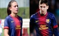 "فتاة" تهدد مستقبل"مسي" في برشلونية