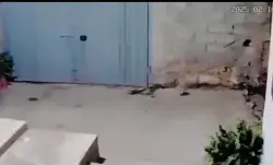 كاميرا المراقبة ترصد لحظة وقوع الزلزال بمدينة القصر الكبير