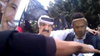 صور بنكيران و أمير قطر في مسيرة بالرباط