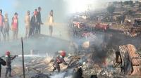تفاصيل الحريق المهول الذي التهم سوق الصالحين بحي كريمة بسلا