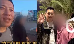 محجبة مغربية تعرض الزواج على "ڤلوگر" كوري في بث مباشر وسط الدار البيضاء وتفجر جدلا واسعا