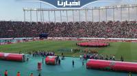 لحظة عزف النشيد الوطني في نهائي كأس العرش