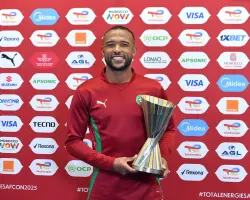 أيوب الكعبي يُتوج "رجل المباراة" بعد ثنائية أمام زامبيا في كأس أفريقيا