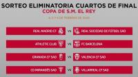 برشلونة وريال مدريد يتعرفان على خصميهما في ربع نهائي الكأس