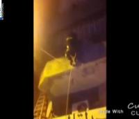 بالفيديو: جهاز إنقاذ لبناني يحبط انتحار عاملة إثيوبية