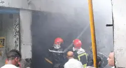 حريق بسوق القريعة بالبيضاء.. السيطرة على النيران بعد انفجار قنينة غاز صغيرة كاد يتسبب في كارثة