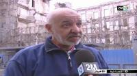انهيار جزء من فندق لنكون بالبيضاء