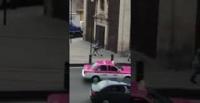 شاب يصطاد سرب حمام في ساحة عمومية (فيديو)
