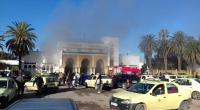 بالصور: حريق مهول يأتي على محطة القطار بسطات