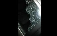 سيارات مكسورة بسبب الشغب جماهيرالرجاء في ذكرى التأسيس