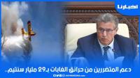 الحكومة تدعم المتضررين من حرائق الغابات بشمال المملكة بـ29 مليار سنتيم