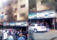 بالفيديو : خسائر كبيرة يخلفها حريق أتي على أحد محلات " رمسيس " الشهيرة بمدينة سلا
