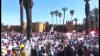 مسيرة الأساتذة المتدربين : ساحة باب الحد بالعاصمة الرباط
