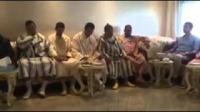 اصدقاء الحديوي..يرددون لا إله إلا الله في منزله