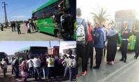 قبل وقوع الكارثة: طلبة إقليم بنسليمان يشلون حركة السير احتجاجا على "صناديق الموت" (فيديو)