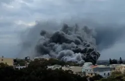 حريق هائل بمحطة للطاقة النووية في جنوب تايوان (فيديو)