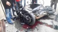 حادثة سير بين سيارة ودراجة نارية في مدينة فنيدق