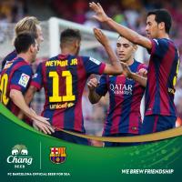 برشلونة يجدد عقد الرعاية مع شركة "البيرا" التايلاندية