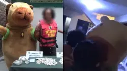 بالفيديو..شرطي  يتنكر فى زى فأر للقبض على تاجر مخدرات