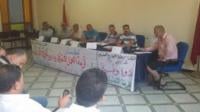 النقابة المستقلة للتعليم بالمغرب والنقابة الوطنية للتجار والمهنيين يتدارسان أزمة العمل النقابي بمراكش