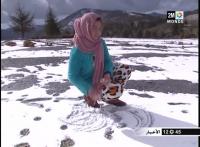 تساقطات ثلجية في جماعة إساكن بإقليم الحسيمة