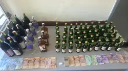 كوكايين ومشروبات كحولية في مداهمة مباغتة لمقر سكن مبحوث عنه بوزان