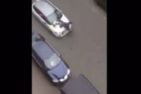 فيديو صادم للحظة صدم سيدة محجبة ببروكسيل
