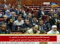 إقرار مسودة الدستور المصري بالإجماع
