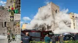 لحظة انهيار برج تاريخي من العصور الوسطى في إيطاليا... فيديو