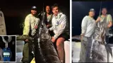 في إنجاز نادر.. أمريكي يصطاد سمكة ضخمة بوزن 218 كيلوغرامًا