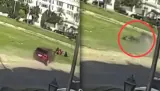 بالفيديو.. سيدة تقتحم الرصيف وتدهس أسرة كاملة خلال نزهة عائلية