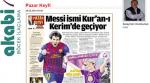 صحيفة تركية تزعم أن اسم "ميسي" مذكور بالقرآن ؟!!