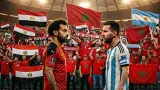 فرصة تاريخية.. الفراعنة يتوقون لتحقيق معجزة كروية أمام الأرجنتين ومغاربة يوحدهم شعار "كلنا مصر"