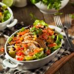 شرائح الديك الرومي مع كبد الدجاج