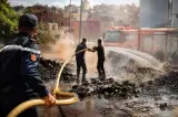 نجاعة الوقاية المدنية تنقذ سوق "كورزيانة" بطنجة من حريق كاد يأتي على الأخضر واليابس