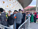 حضور جماهيري غفير وسط حراسة مشددة من رجال الأمن في افتتاح كأس العالم للسيدات تحت 17 سنة