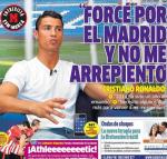 كريستيانو رونالدو: غامرت بمستقبلي لأجل ريال مدريد ولست نادماً