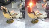 نجت بأعجوبة.. انفجار مجفف شعر يحوّل جلسة تصفيف إلى لحظات رعب