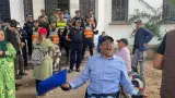 نقاش ساخن بين ذوي الاحتياجات الخاصة الحاملين للمأذونيات والأمن خلال وقفة احتجاجية بالدار البيضاء
