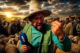 راه غادي توقع الكارثة وخص الأمن يتدخل! .. غضب هستيري لكساب بسوق وزان بسبب الشناقة