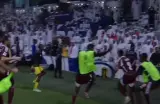 احتفال يتحول إلى مشاهد مؤسفة في مباراة قطر والإمارات(فيديو)